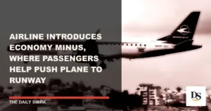 Airline Introduces Economy Minus, Where Passengers Help Push Plane to Runway