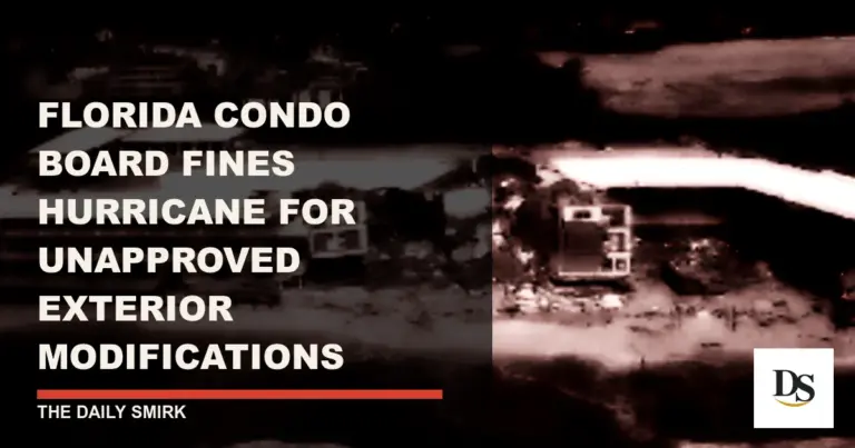 Florida Condo Board Fines Hurricane for Unapproved Exterior Modifications
