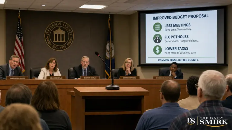 County commissioners surprised as a microphone presents a better budget proposal