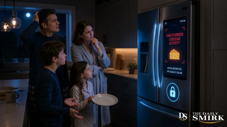 Family locked out of a smart refrigerator after unauthorized midnight cheese activity