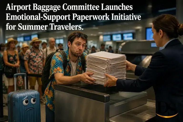 Airport Baggage Committee Launches Emotional-Support Paperwork Initiative for Summer Travelers