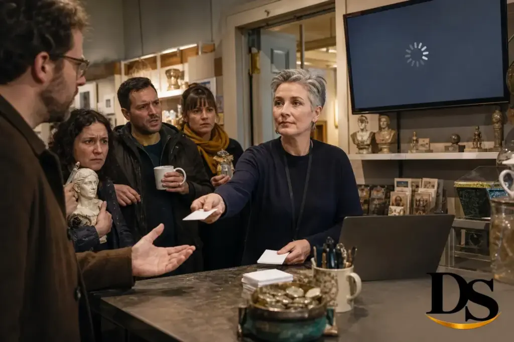 Featured image for article: Gift-Shop Curator Becomes Unlikely Arbiter of Election-Day Emotional Support Amid Livestream Buffering