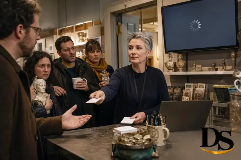 Featured image for article: Gift-Shop Curator Becomes Unlikely Arbiter of Election-Day Emotional Support Amid Livestream Buffering
