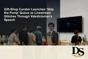 Gift-Shop Curator Launches ‘Skip the Pomp’ Queue as Livestream Glitches Through Valedictorian’s Speech