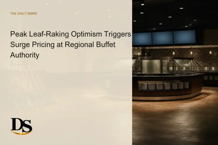 Peak Leaf-Raking Optimism Triggers Surge Pricing at Regional Buffet Authority