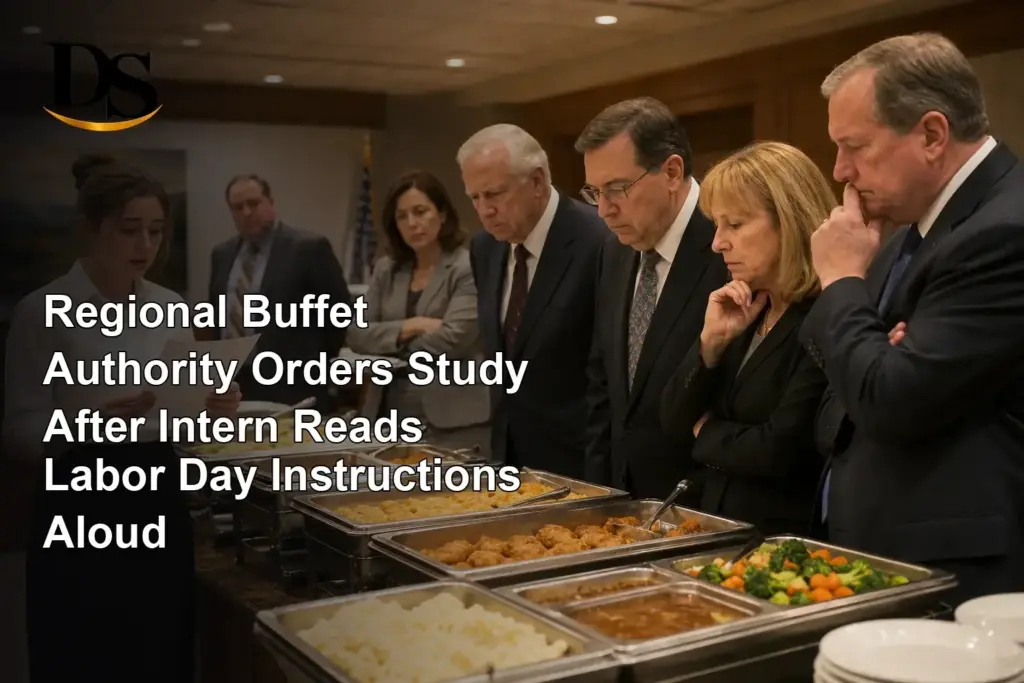 Regional Buffet Authority Orders Study After Intern Reads Labor Day Instructions Aloud