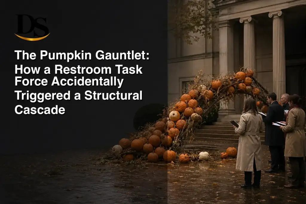 The Pumpkin Gauntlet: How a Restroom Task Force Accidentally Triggered a Structural Cascade